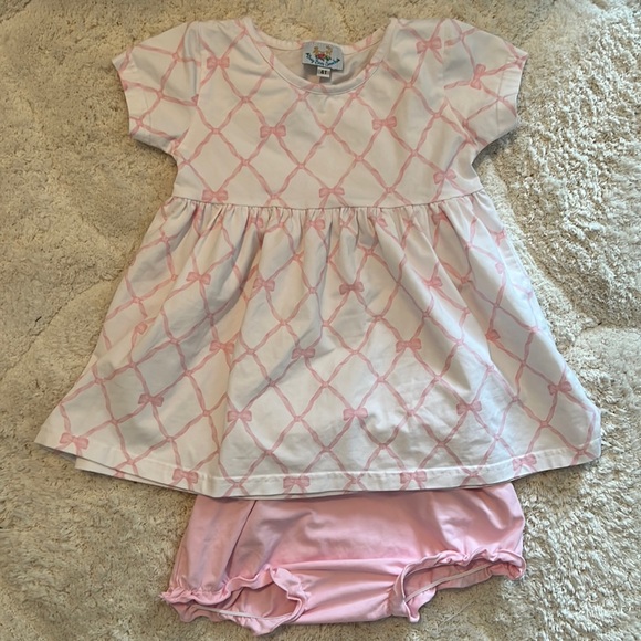 Busy Bee Smocks Matching Sets Busy Bee Smocks Southern Pink Bows
